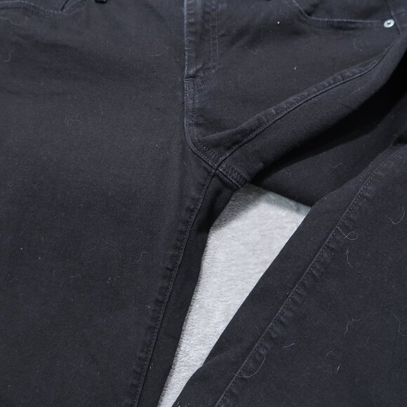Gap Jeans Womens 32x30 Black 1969 Straight Medium Rise Dark Wash Stretch Goth - Picture 3 of 14